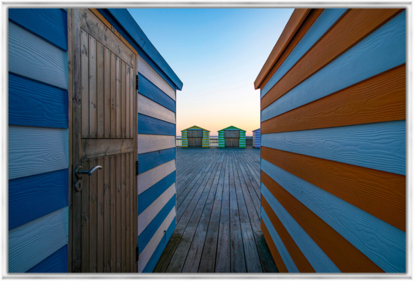Beach huts on the pier