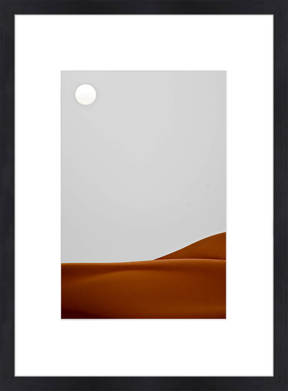 Sahara, tirage sous-verre encadré 50x70 cm