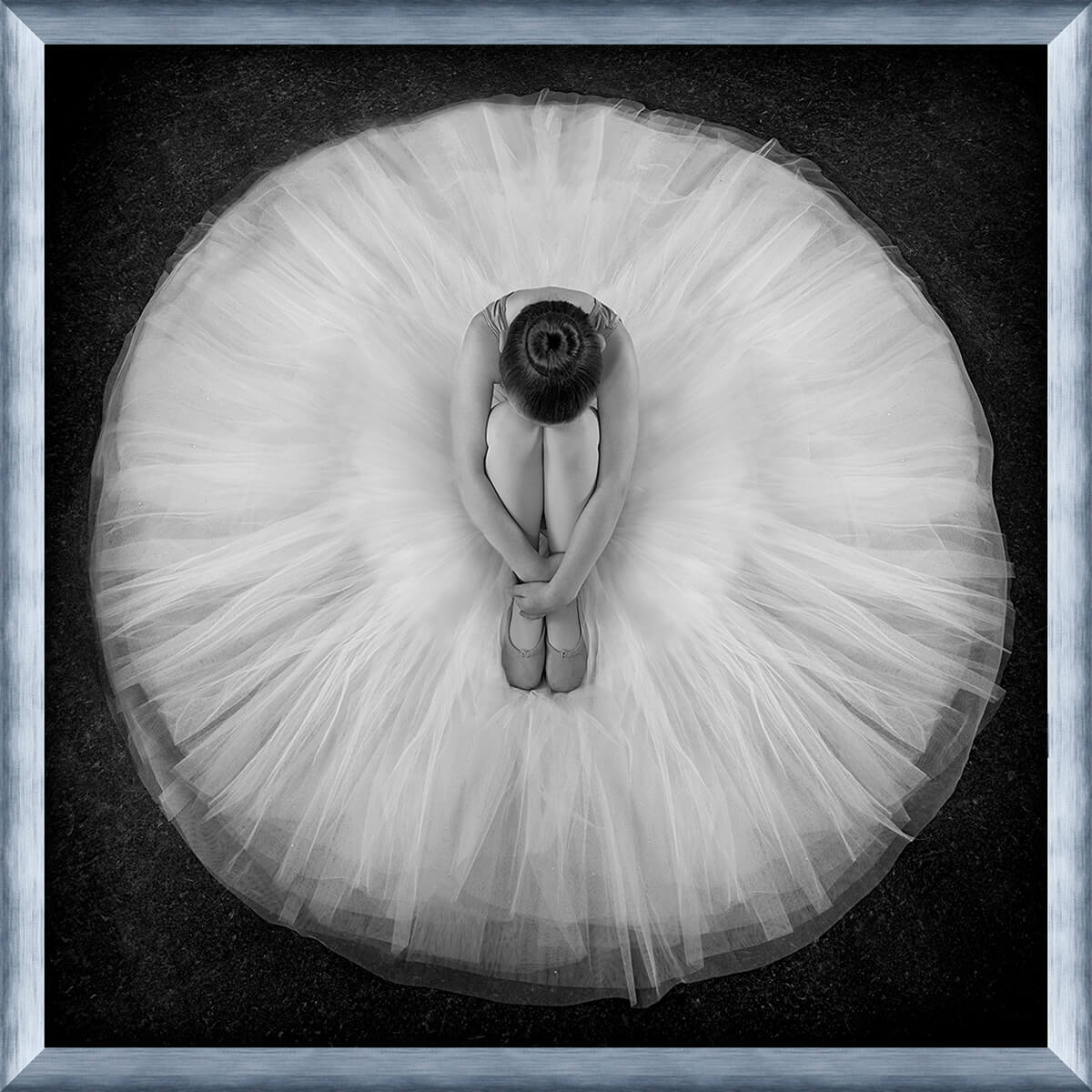 Young ballerina, tirage encadré sur verre synthétique 90x90 cm